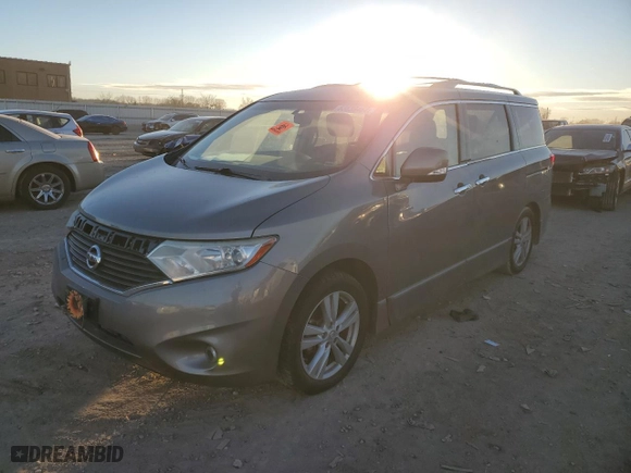 2012 Nissan Quest LE with VIN JN8AE2KP4C9049217, listed as a Copart auction lot 83639464 with NaN miles and Salvage Title. Bid and sale history available at carsss.com. Image 1.