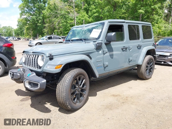 2024 Jeep Wrangler Sahara with VIN 1C4RJXP68RW270112, listed as a IAAI auction lot 42193921 with 23,792 mi miles and . Bid and sale history available at DreamBid. Image 16.