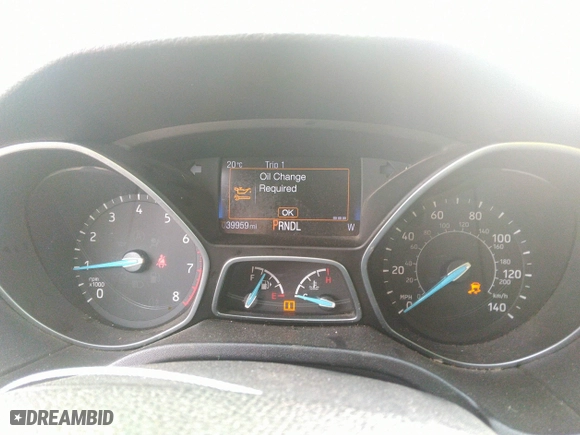 2017 Ford Focus SE with VIN 1FADP3K22HL205445, listed as a IAAI auction lot 40720343 with 39,959 mi miles. Bid and sale history available at carsss.com. Image 7.
