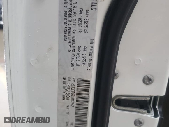 2016 Chrysler 300 Anniversary Edition with VIN 2C3CCARG9GH112042, listed as a Copart auction lot 44811485 with 106,535 mi miles and Salvage Title. Bid and sale history available at DreamBid. Image 15.
