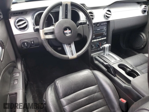 2008 Ford Mustang GT Deluxe with VIN 1ZVHT85HX85173687, listed as a Copart auction lot 43160095 with Not Provided miles and Salvage Title. Bid and sale history available at DreamBid. Image 8.