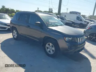 2016 Jeep Compass Sport with VIN 1C4NJCBA3GD739179, listed as a IAAI auction lot 42075183 with 100,579 mi miles. Bid and sale history available at carsss.com. Image 1.
