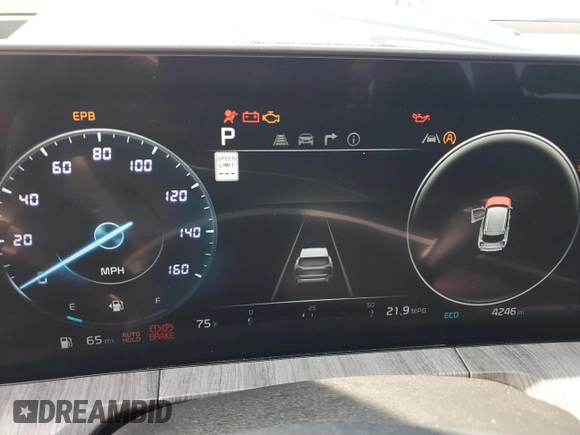 2024 Kia Telluride SX Prestige with VIN 5XYP5DGC2RG436458, listed as a Copart auction lot 85449364 with 4,246 mi miles and Salvage title. Bid and sale history available at DreamBid. Image 9.