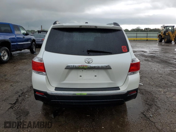 2012 Toyota Highlander Limited with VIN 5TDYK3EH0CS084237, listed as a Copart auction lot 59277415 with 199,347 mi miles and Salvage title. Bid and sale history available at DreamBid. Image 6.