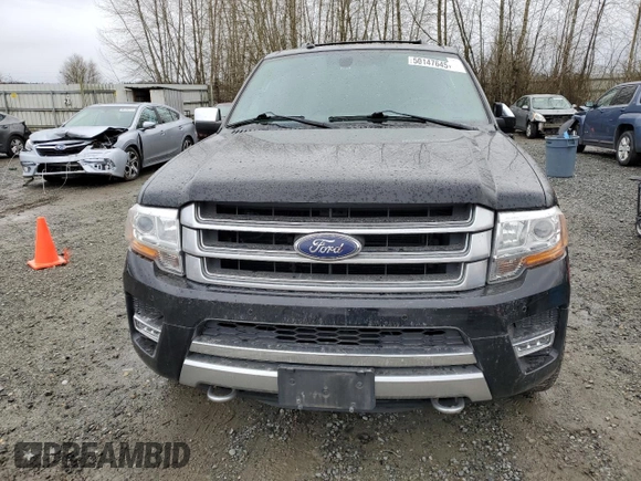 2016 Ford Expedition Max Platinum with VIN 1FMJK1MT2GEF36451, listed as a Copart auction lot 50147645 with 112,553 mi miles and Salvage title. Bid and sale history available at DreamBid. Image 5.