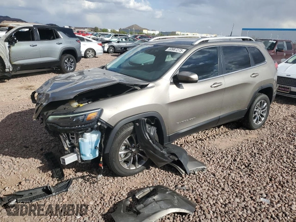 2021 Jeep Cherokee Latitude Lux with VIN 1C4PJLMX7MD107436, listed as a Copart auction lot 50987275 with 32,735 mi miles and Salvage Title. Bid and sale history available at carsss.com. Image 1.