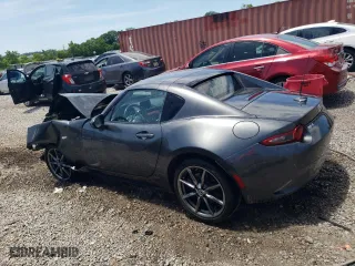 2020 Mazda MX-5 Miata RF Grand Touring with VIN JM1NDAM71L0411211, listed as a Copart auction lot 58496834 with 0 mi miles and Salvage Title. Bid and sale history available at carsss.com. Image 2.