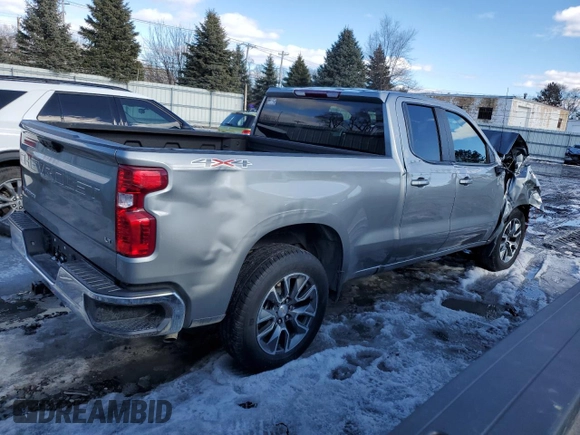 2023 Chevrolet Silverado 1500 LT with VIN 1GCRDDED0PZ329043, listed as a Copart auction lot 47159045 with 0 mi miles and Salvage Title. Bid and sale history available at carsss.com. Image 3.