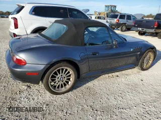 2001 BMW Z3 3.0 z VIN WBACN53451LJ57529, wystawiony jako Copart lot #76501844 z przebiegiem 66 760 mil mil oraz Szkody całkowita. Historia ofert i sprzedaży dostępna na DreamBid. Obrazek 3.