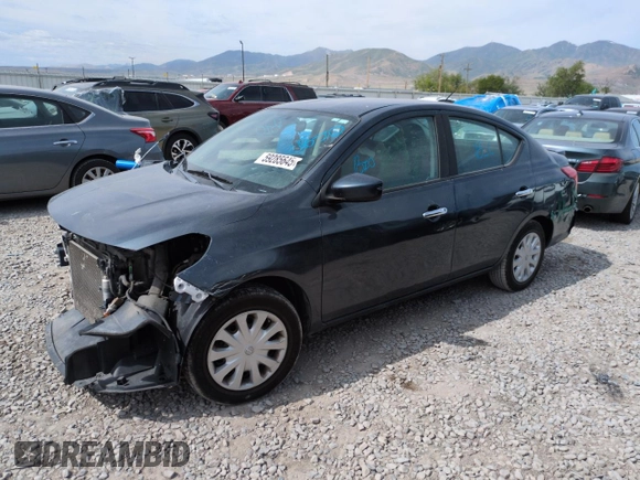 2016 Nissan Versa S Plus with VIN 3N1CN7AP1GL897316, listed as a Copart auction lot 59285645 with Not provided miles and Salvage title. Bid and sale history available at DreamBid. Image 1.
