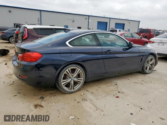 2017 BMW 4 Series 430i with VIN WBA4R7C52HK895575, listed as a Copart auction lot 55348865 with 57,288 mi miles and Clean Title. Bid and sale history available at DreamBid. Image 3.