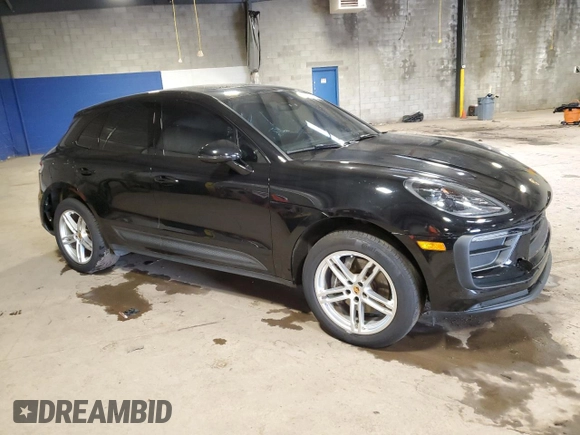 2024 Porsche Macan with VIN WP1AA2A56RLB00993, listed as a Copart auction lot 58387615 with 25,932 mi miles and Salvage title. Bid and sale history available at DreamBid. Image 4.