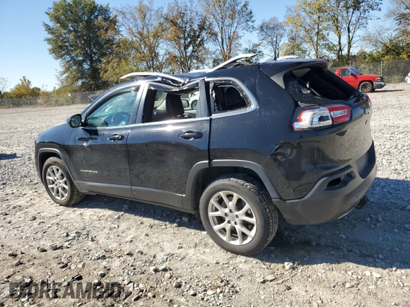 2018 Jeep Cherokee Latitude Plus with VIN 1C4PJLLXXJD557028, listed as a Copart auction lot 76671214 with 105,459 mi miles and Salvage Title. Bid and sale history available at carsss.com. Image 2.