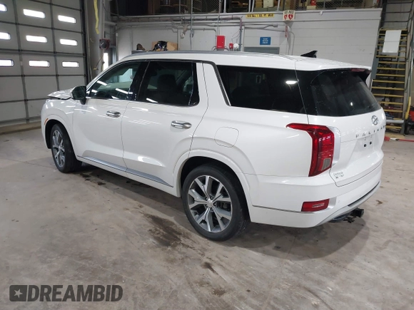 2021 Hyundai Palisade Limited z VIN KM8R5DHEXMU210597, wystawiony jako IAAI lot #41869656 z przebiegiem 56 874 mil mil oraz . Historia ofert i sprzedaży dostępna na DreamBid. Obrazek 3.
