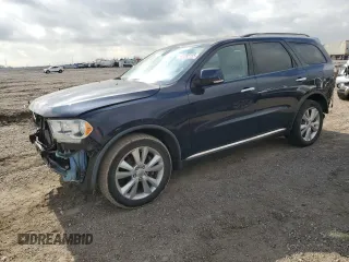 2013 Dodge Durango Crew with VIN 1C4SDHDT3DC697734, listed as a Copart auction lot 43588155 with 150,720 mi miles and Salvage Title. Bid and sale history available at carsss.com. Image 1.