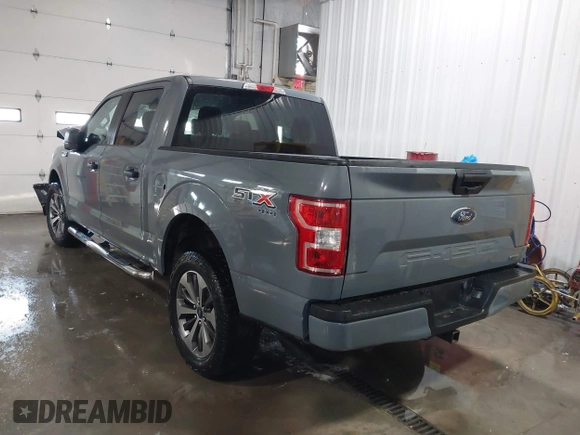 2019 Ford F-150 XL with VIN 1FTEW1EP4KKE93155, listed as a IAAI auction lot 41319964 with 105,248 mi miles. Bid and sale history available at carsss.com. Image 3.