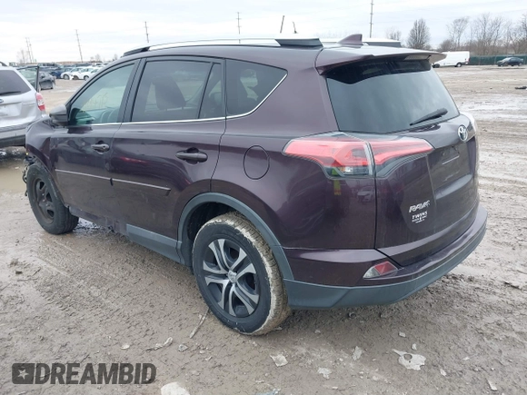 2016 Toyota RAV4 LE with VIN 2T3ZFREV0GW312324, listed as a IAAI auction lot 41470584 with 103,371 mi miles. Bid and sale history available at carsss.com. Image 3.