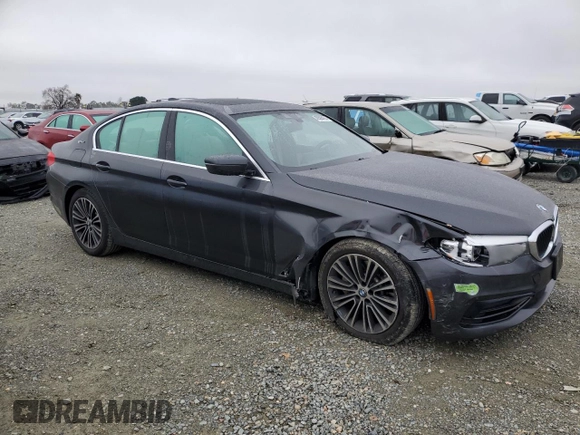 2019 BMW 5 Series 530e with VIN WBAJA9C51KB398689, listed as a Copart auction lot 45586425 with 61,866 mi miles and Salvage title. Bid and sale history available at DreamBid. Image 4.