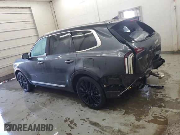2022 Kia Telluride SX with VIN 5XYP54HC7NG276084, listed as a Copart auction lot 52690395 with 28,005 mi miles and Salvage title. Bid and sale history available at DreamBid. Image 2.