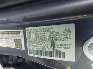 2021 Acura RDX w/A-Spec Package with VIN 5J8TC1H69ML015203, listed as a IAAI auction lot 41370213 with 38,911 mi miles. Bid and sale history available at carsss.com. Image 9.