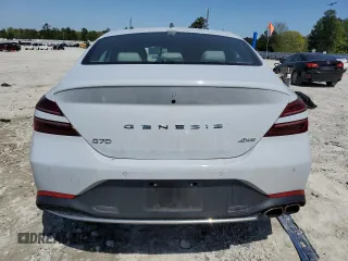 2022 Genesis G70 2.0T z VIN KMTG34TA0NU089619, wystawiony jako Copart lot #52154495 z przebiegiem 70 890 mil mil oraz Szkody całkowita. Historia ofert i sprzedaży dostępna na DreamBid. Obrazek 6.