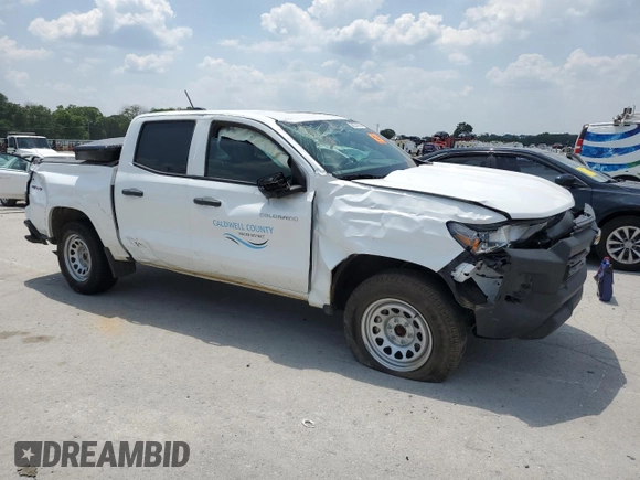 2024 Chevrolet Colorado 4WD Work Truck z VIN 1GCGTBEC6R1124897, wystawiony jako Copart lot #59235665 z przebiegiem 14 521 mil mil oraz Szkoda całkowita • Salvage title. Historia ofert i sprzedaży dostępna na DreamBid. Obrazek 4.