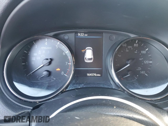 2020 Nissan Rogue SV with VIN KNMAT2MT8LP507493, listed as a Copart auction lot 46482195 with 164,576 mi miles and Salvage title. Bid and sale history available at DreamBid. Image 9.