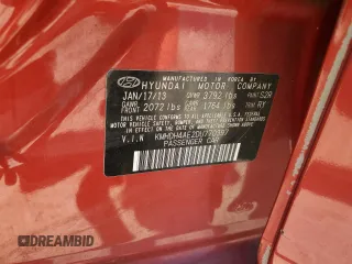 2013 Hyundai Elantra Limited with VIN KMHDH4AE2DU770397, listed as a Copart auction lot 51795655 with 146,281 mi miles and Salvage Title. Bid and sale history available at carsss.com. Image 15.