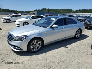 2018 Mercedes-Benz S 450 z VIN WDDUG6GB4JA343371, wystawiony jako Copart lot #57872685 z przebiegiem 79 315 mil mil oraz Szkoda całkowita • Salvage title. Historia ofert i sprzedaży dostępna na DreamBid. Obrazek 1.