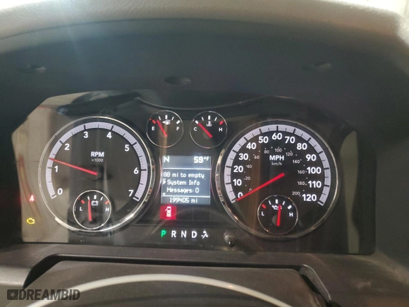2009 Dodge Ram 1500 Laramie with VIN 1D3HV13T99S704481, listed as a Copart auction lot 85502204 with 199,405 mi miles and Salvage Title. Bid and sale history available at carsss.com. Image 9.