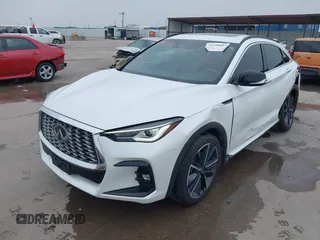 2023 Infiniti QX55 Luxe with VIN 3PCAJ5JR3PF115036, listed as a IAAI auction lot 42290047 with 58,892 mi miles and . Bid and sale history available at DreamBid. Image 2.