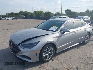 2023 Hyundai Sonata SEL with VIN KMHL64JA1PA304223, listed as a IAAI auction lot 41868606 with 17,466 mi miles and . Bid and sale history available at DreamBid. Image 2.