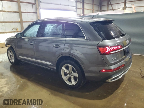 2024 Audi Q7 Premium Plus with VIN WA1LCBF71RD006474, listed as a Copart auction lot 62633915 with 33,316 mi miles and Clean title. Bid and sale history available at DreamBid. Image 2.