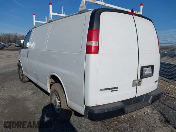2013 Chevrolet Express Cargo with VIN 1GCZGTBG9D1109295, listed as a IAAI auction lot 41379334 with 91,422 mi miles and . Bid and sale history available at DreamBid. Image 3.