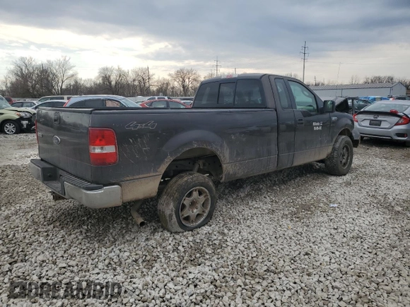 2005 Ford F-150 XL with VIN 1FTRF14W75NB06871, listed as a Copart auction lot 46495735 with 300,368 mi miles and Salvage Title. Bid and sale history available at carsss.com. Image 3.