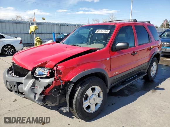 2002 Ford Escape XLT Choice with VIN 1FMCU04172KB30414, listed as a Copart auction lot 47757964 with 176,501 mi miles and Salvage Title. Bid and sale history available at carsss.com. Image 1.