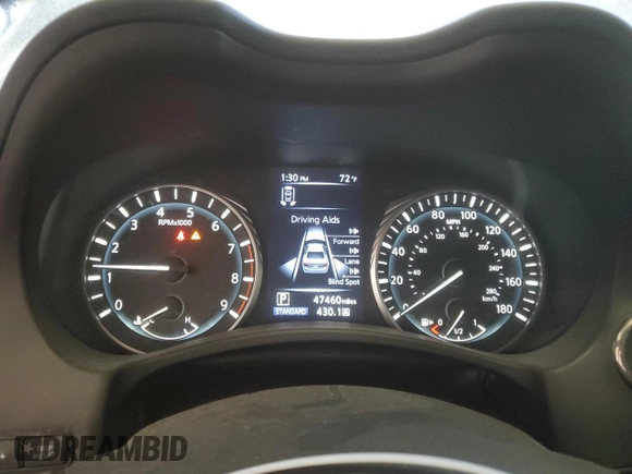 2021 Infiniti Q50 Red Sport 400 with VIN JN1FV7DR8MM881044, listed as a Copart auction lot 49596795 with 47,460 mi miles and Clean title. Bid and sale history available at DreamBid. Image 9.