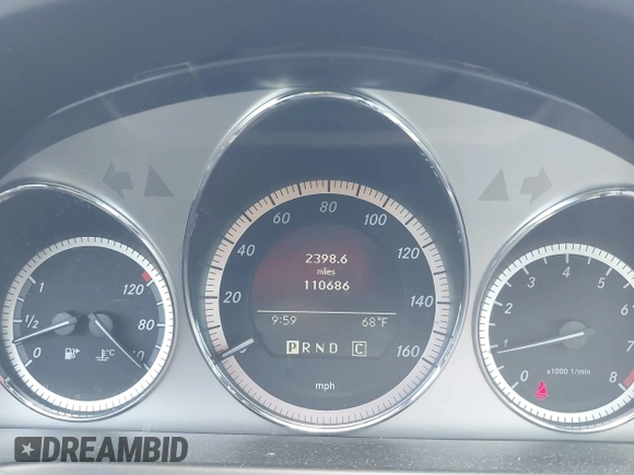2010 Mercedes-Benz C-Class C 300 Sport with VIN WDDGF5EB8AR087895, listed as a IAAI auction lot 40724878 with 110,686 mi miles. Bid and sale history available at carsss.com. Image 7.