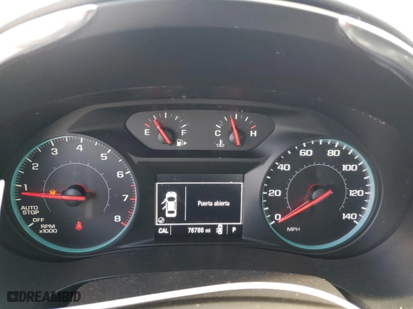 2017 Chevrolet Malibu LT with VIN 1G1ZE5ST3HF205925, listed as a Copart auction lot 61132034 with 76,786 mi miles and Salvage Title. Bid and sale history available at carsss.com. Image 9.