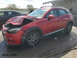 2018 Mazda CX-3 Grand Touring with VIN JM1DKFD70J0323973, listed as a Copart auction lot 73379484 with 127,773 mi miles and Salvage Title. Bid and sale history available at carsss.com. Image 1.