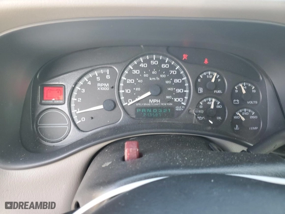 2001 Chevrolet Tahoe LS with VIN 1GNEK13T01J313998, listed as a Copart auction lot 43062005 with 213,587 mi miles and Salvage Title. Bid and sale history available at carsss.com. Image 9.