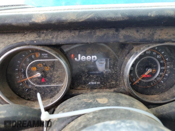 2021 Jeep Gladiator Overland with VIN 1C6HJTFG7ML585693, listed as a Copart auction lot 53058485 with 47,804 mi miles and Salvage title. Bid and sale history available at DreamBid. Image 9.