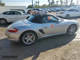 2008 Porsche Boxster S with VIN WP0CB29858U730308, listed as a Copart auction lot 74590884 with 0 mi miles and Salvage Title. Bid and sale history available at carsss.com. Image 3.