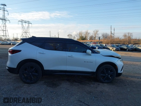 2022 Chevrolet Blazer RS with VIN 3GNKBKRS8NS214678, listed as a IAAI auction lot 41307953 with 23,114 mi miles and . Bid and sale history available at DreamBid. Image 13.