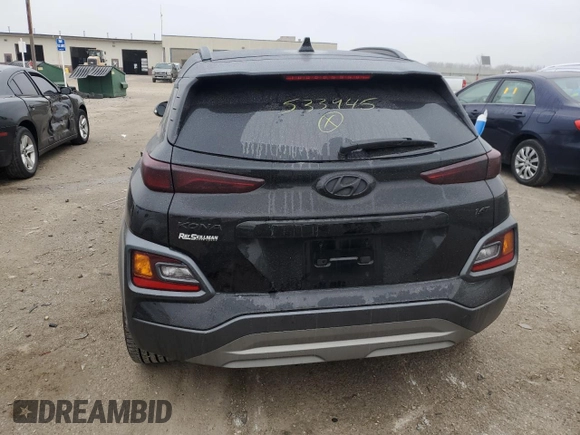 2020 Hyundai Kona Limited with VIN KM8K33A58LU533945, listed as a Copart auction lot 70133492 with 4,658 mi miles. Bid and sale history available at carsss.com. Image 6.