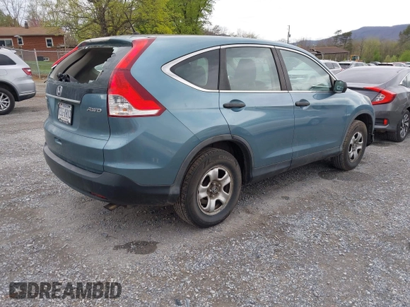 2013 Honda CR-V LX with VIN 5J6RM4H38DL077831, listed as a IAAI auction lot 41937886 with 183,190 mi miles and . Bid and sale history available at DreamBid. Image 4.