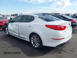 2014 Kia Optima SX Turbo with VIN 5XXGR4A66EG338250, listed as a IAAI auction lot 41583587 with 127,814 mi miles and . Bid and sale history available at DreamBid. Image 3.