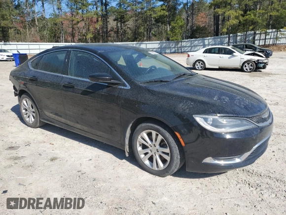 2015 Chrysler 200 Limited with VIN 1C3CCCABXFN600451, listed as a Copart auction lot 50620575 with 158,761 mi miles and Salvage Title. Bid and sale history available at DreamBid. Image 4.