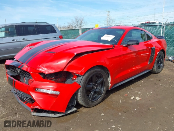 2019 Ford Mustang EcoBoost with VIN 1FA6P8TH6K5197340, listed as a IAAI auction lot 41846843 with 85,272 mi miles and . Bid and sale history available at carsss.com. Image 18.