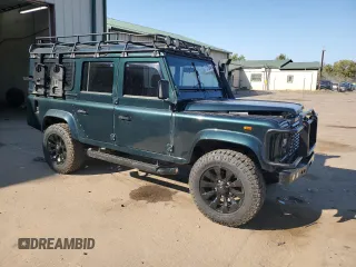 1992 Land Rover Defender with VIN SALLDHMF8HA905240, listed as a Copart auction lot 71372544 with 184,188 mi miles and Salvage title. Bid and sale history available at DreamBid. Image 4.